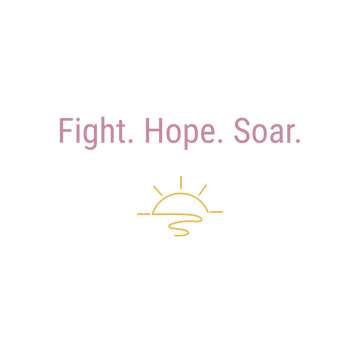 TextSoaring Spirit: The words 'Fight,' 'Hope,' 'Soar,' and 'Rising Sun' logo